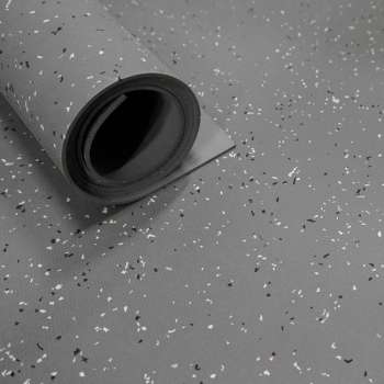 Brandvertragende rubber vloer op rol Breedte 120cm dikte 2mm Grijs - Per strekkende meter