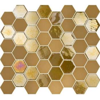 1m² -Mozaiek Valencia Hexagon Mosterd 4,3x4,9