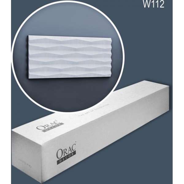Orac Decor W112-box MODERN RIDGE 1 doos 9 stukken 3d muurpaneel | 18 m Orac Decor W112-box MODERN RIDGE 1 doos 9 stukken 3d muurpaneel | 18 m