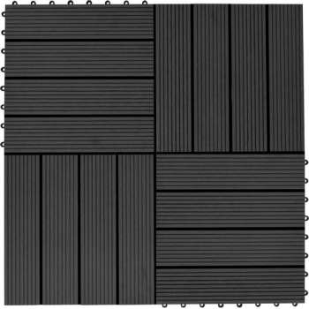 Terrastegels 30x30 cm 1 m² HKC zwart 11 st