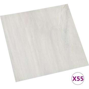 vidaXL Vloerplanken zelfklevend 55 st 5.11 m² PVC crème