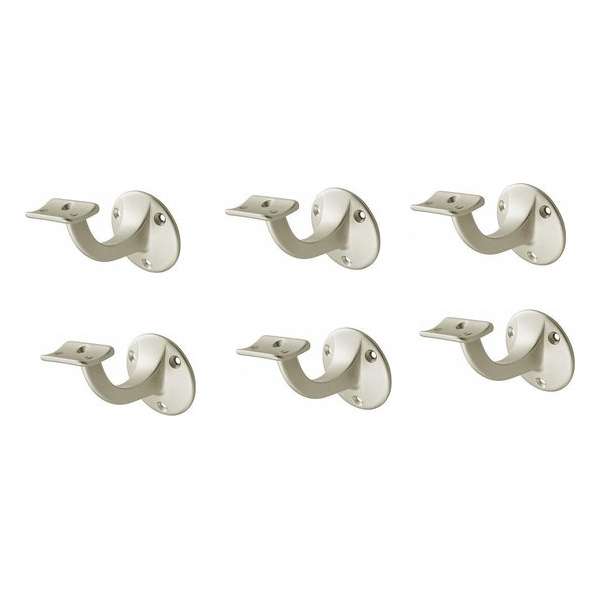 Leuninghouder Nieuw zilver - Opschroef - Hol zadel - Gegoten - Hermeta - 3500-02 - 6 stuks Leuninghouder Nieuw zilver - Opschroef - Hol zadel - Gegoten - Hermeta - 3500-02 - 6 stuks