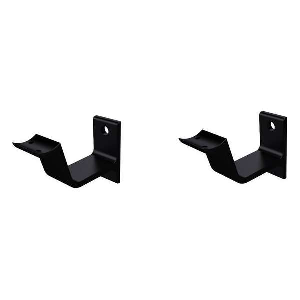 Leuninghouder zwart - Keilboutbevestiging - Hol zadel Hermeta - 3553-18 - 2 stuks Leuninghouder zwart - Keilboutbevestiging - Hol zadel Hermeta - 3553-18 - 2 stuks