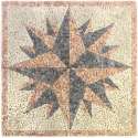 Mozaiek medallion windroos 120 x 120