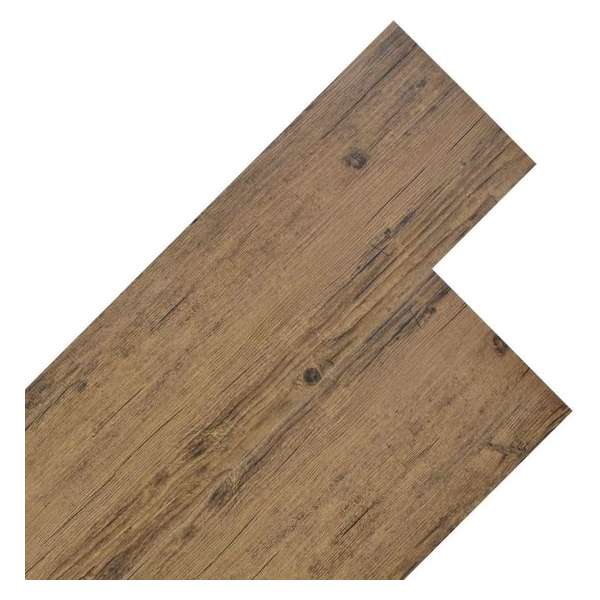 vidaXL Vloerplanken 4.46 m² 3 mm PVC walnootbruin