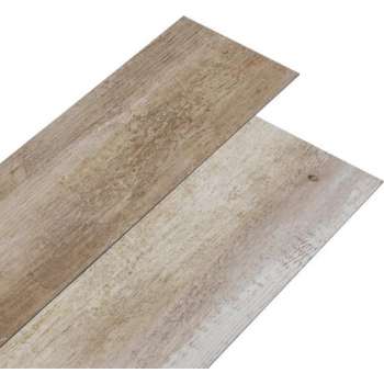 vidaXL Vloerplanken 5.26 m² 2 mm PVC woodwash