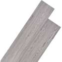 vidaXL Vloerplanken 4.46 m² 3 mm PVC donkergrijs