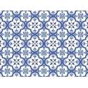 Vloerkleed vinyl | Blauwe Tegels