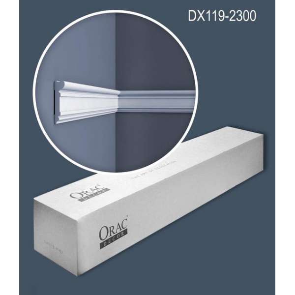 1 doos 18 Deuromlijstingen Origineel Orac Decor DX119-2300 LUXXUS Multifunctionele Sierprofielen Wandlijsten Plinten 41,4 m 1 doos 18 Deuromlijstingen Origineel Orac Decor DX119-2300 LUXXUS Multifunctionele Sierprofielen Wandlijsten Plinten 41,4 m