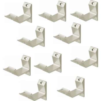 Leuninghouder nieuw zilver - Opschroef - Hol zadel  Hermeta - 3542-02 - Verpakt per 10 stuks
