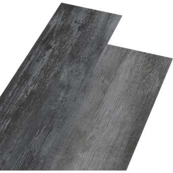 vidaXL Vloerplanken zelfklevend 5.02 m² 2 mm PVC glanzend grijs