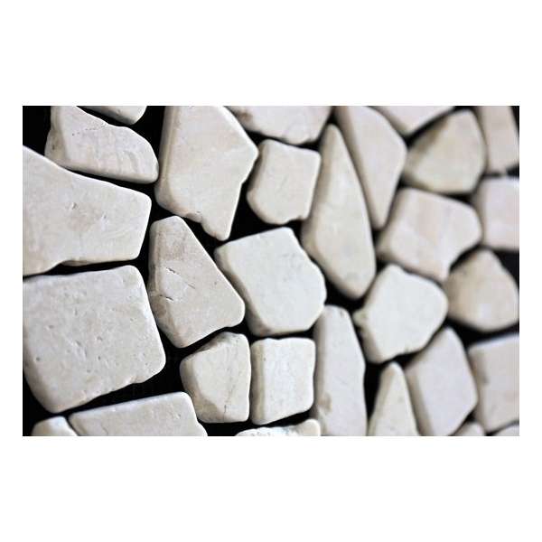 1m² - Mozaiek Riverstones White 30x30 vloer- en wandtegels 1m² - Mozaiek Riverstones White 30x30 vloer- en wandtegels