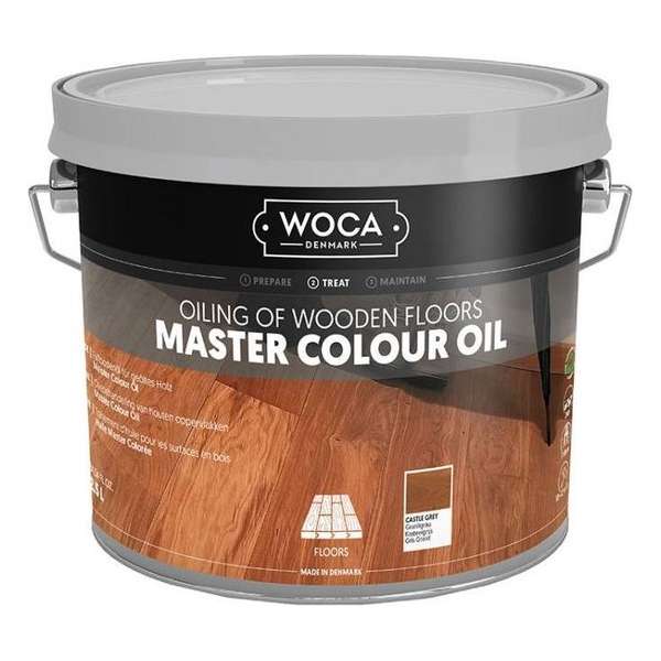 Woca kleur olie 314 colour oil extra grey Extra grijs 2,5 Liter Woca kleur olie 314 colour oil extra grey Extra grijs 2,5 Liter
