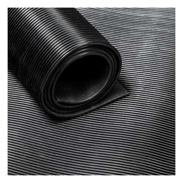 Rubber loper / rubbermat op rol ribbel 3mm - Breedte 30 cm - per strekkende meter Rubber loper / rubbermat op rol ribbel 3mm - Breedte 30 cm - per strekkende meter