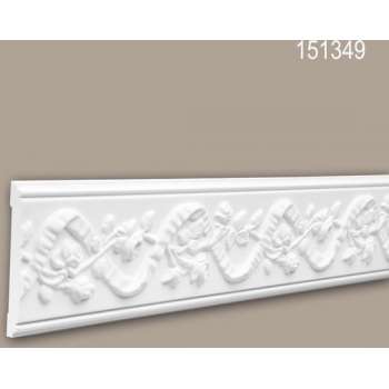 Wandlijst 151349 Profhome Lijstwerk Sierlijst neo-renaissance stijl wit 2 m