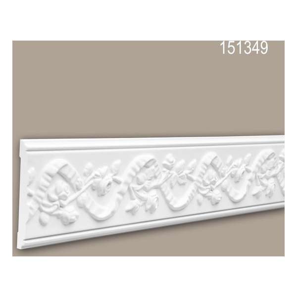Wandlijst 151349 Profhome Lijstwerk Sierlijst neo-renaissance stijl wit 2 m Wandlijst 151349 Profhome Lijstwerk Sierlijst neo-renaissance stijl wit 2 m