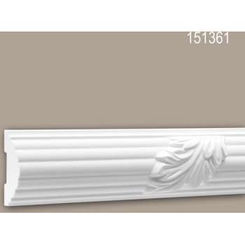 Wandlijst 151361 Profhome Lijstwerk Sierlijst Frieslijst tijdeloos klassieke stijl wit 2 m