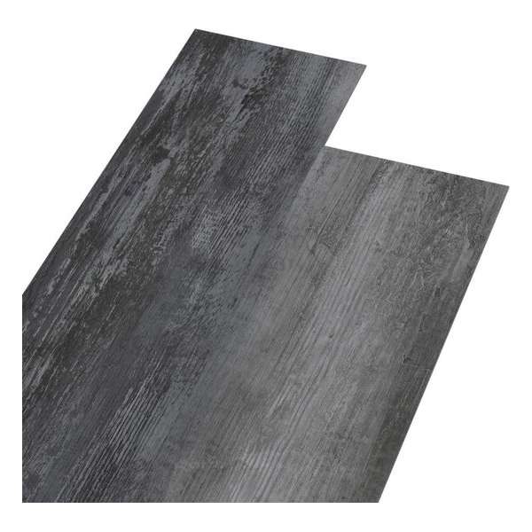 vidaXL Vloerplanken 5.26 m² 2 mm PVC glanzend grijs vidaXL Vloerplanken 5.26 m² 2 mm PVC glanzend grijs