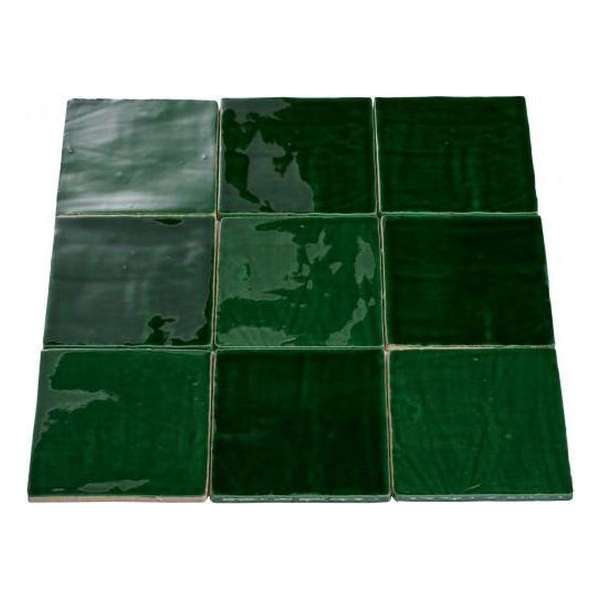 Oud Hollands Handvorm Witjes | Oud groen Mix | 13x13 cm Tegels Oud Hollands Handvorm Witjes | Oud groen Mix | 13x13 cm Tegels