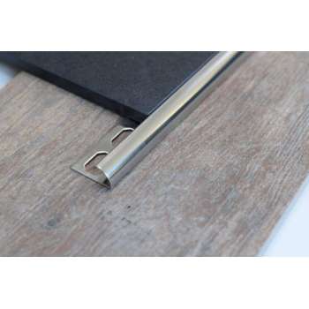 PRO++ RVS Kwartrond Profiel 30 stuks 11mm X 3000mm tegelprofiel hoekprofiel geborsteld mat