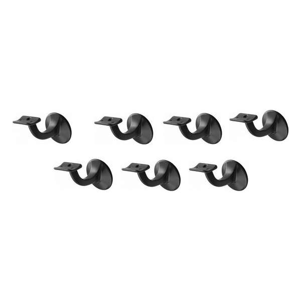 Leuninghouder zwart - Keilboutbevestiging- Hol zadel Hermeta - 3501-70 - 7 stuks Leuninghouder zwart - Keilboutbevestiging- Hol zadel Hermeta - 3501-70 - 7 stuks