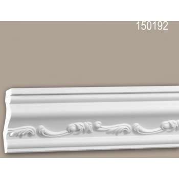 Kroonlijst 150192 Profhome Sierlijst Lijstwerk neo-empire stijl wit 2 m