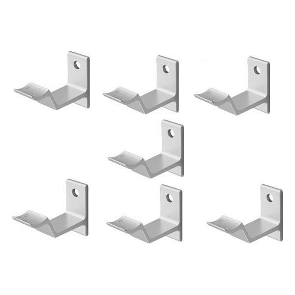 Leuninghouder naturel - Keilboutbevestiging - Hol zadel Hermeta - 3543-01- 7 stuks Leuninghouder naturel - Keilboutbevestiging - Hol zadel Hermeta - 3543-01- 7 stuks