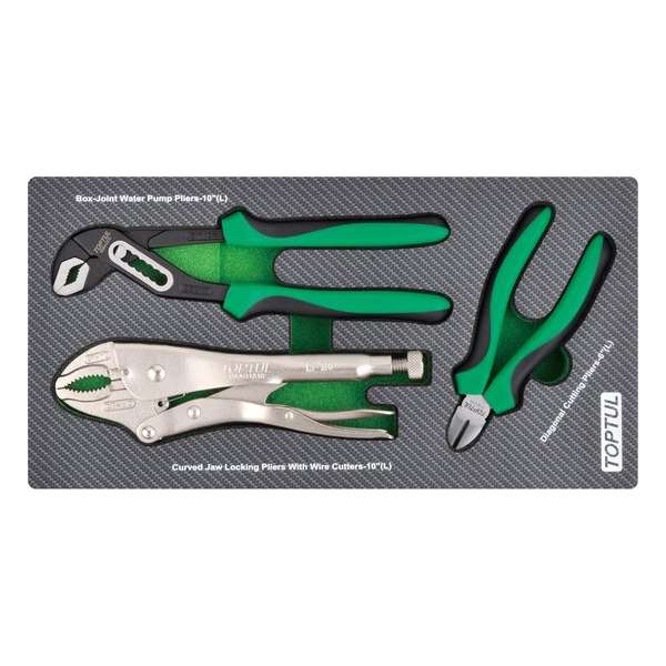 Inleg foam carbon waterpomptang, vise-grip en kniptang Inleg foam carbon waterpomptang, vise-grip en kniptang