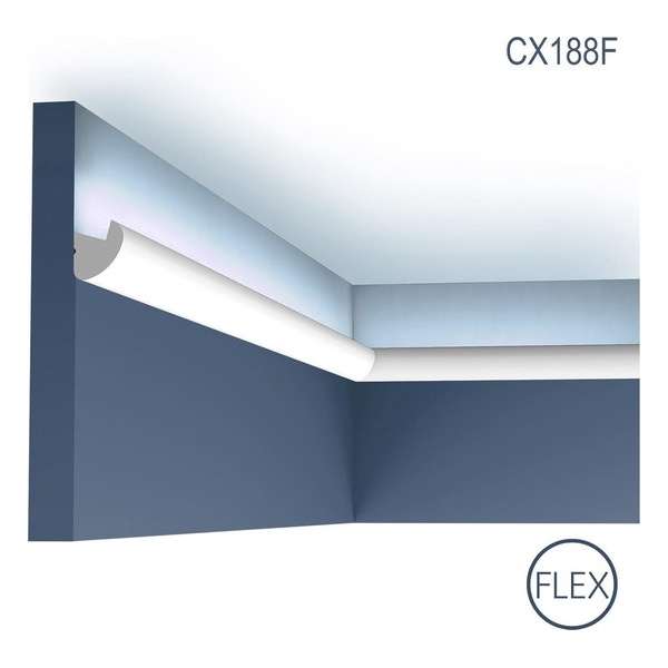 Profiel voor indirecte verlichting Orac Decor Modern CX188F Flexibel Profiel voor indirecte verlichting Orac Decor Modern CX188F Flexibel