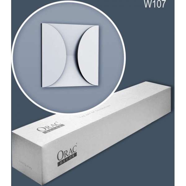 Orac Decor W107-box MODERN CIRCLE 1 doos 5 stukken 3d muurpaneel 0,55 m2 Orac Decor W107-box MODERN CIRCLE 1 doos 5 stukken 3d muurpaneel 0,55 m2