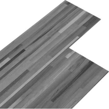 vidaXL Vloerplanken 4.46 m² 3 mm PVC gestreept grijs