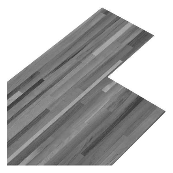 vidaXL Vloerplanken 4.46 m² 3 mm PVC gestreept grijs vidaXL Vloerplanken 4.46 m² 3 mm PVC gestreept grijs
