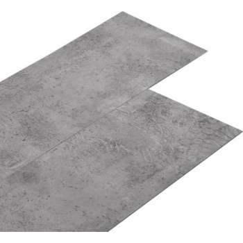 vidaXL Vloerplanken 4.46 m² 3 mm PVC cementbruin