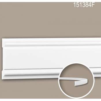 Wandlijst 151384F Profhome Lijstwerk flexibele lijst Sierlijst neo-classicisme stijl wit 2 m