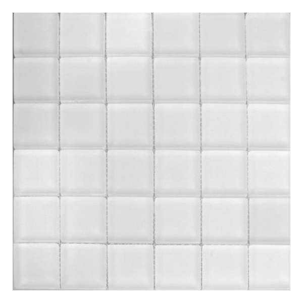Alfa Mosaico Mozaiek Invierno mat wit glas 4,8x4,8x0,8 cm - Wit Prijs per 1 matje. Alfa Mosaico Mozaiek Invierno mat wit glas 4,8x4,8x0,8 cm - Wit Prijs per 1 matje.