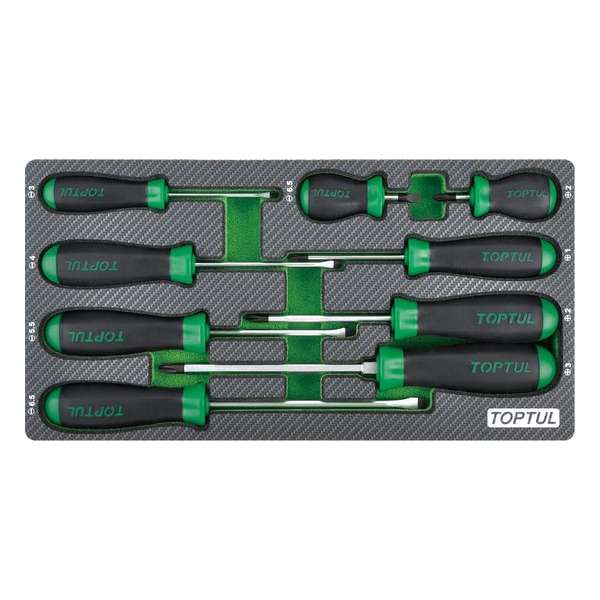 Inleg foam carbon schroevendraaiers 9-delig Inleg foam carbon schroevendraaiers 9-delig