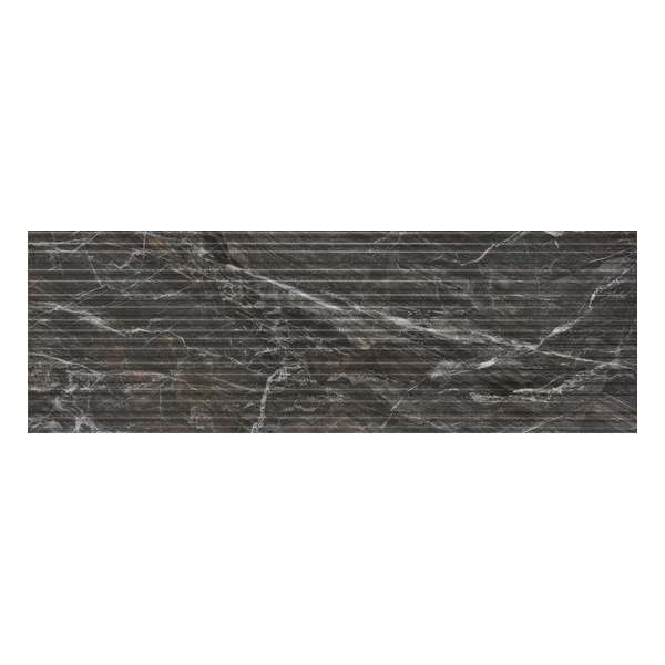 Keramische tegel Italia Italia Line Nero 30x90 - Woodson and Stone - zwart