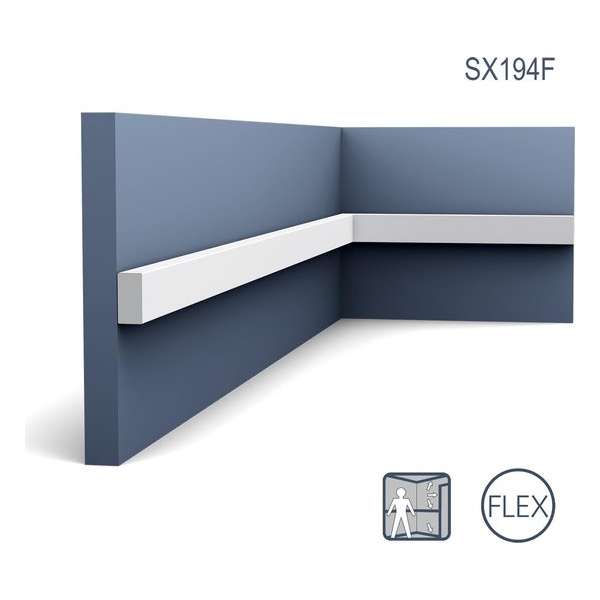 Orac Decor SX194F Buigbare Plafondlijst | Middenklasse | L 200 x H 2 x B 1 cm Orac Decor SX194F Buigbare Plafondlijst | Middenklasse | L 200 x H 2 x B 1 cm