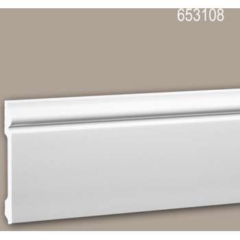Plint 653108 Profhome Lijstwerk Sierlijst neo-classicisme stijl wit 2 m