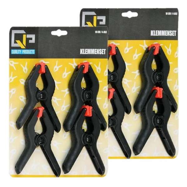 20x Hobby lijmklemmen/veerklemmen 10 cm - Hobby/klusbenodigdheden - Marktkraamklemmen 20x stuks 20x Hobby lijmklemmen/veerklemmen 10 cm - Hobby/klusbenodigdheden - Marktkraamklemmen 20x stuks