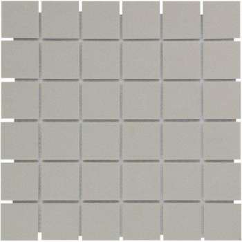 The Mosaic Factory London mozaïektegel 4.8x4.8x0.6cm voor vloer voor binnen en buiten vierkant Keramiek Grijs