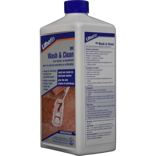 Lithofin onderhoud en reiniger product MN Wash en Clean 1 l fles Lithofin onderhoud en reiniger product MN Wash en Clean 1 l fles