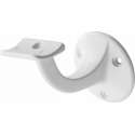 Leuninghouder wit - Opschroef - Hol zadel  Hermeta - 3500-79 - 2 stuks