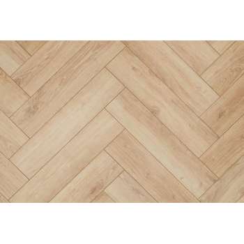 Floer Visgraat Laminaat Vloer - Mat Wit Eiken 64 x 14,3 x 1,2 cm