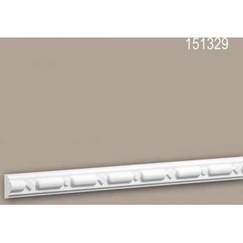 Wandlijst 151329 Profhome Lijstwerk Sierlijst neo-classicisme stijl wit 2 m