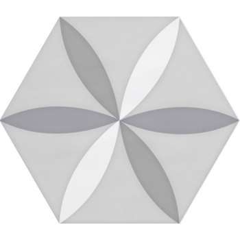 1m² - Wandtegels Vodevil Decor White - 17,5x17,5
