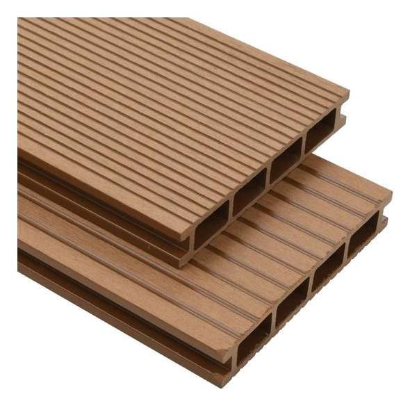 vidaXL Terrasplanken HKC met accessoires 26 m² 2.2 m teak vidaXL Terrasplanken HKC met accessoires 26 m² 2.2 m teak