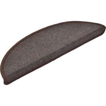 vidaXL 15 st Trapmatten 56x17x3 cm koffiebruin