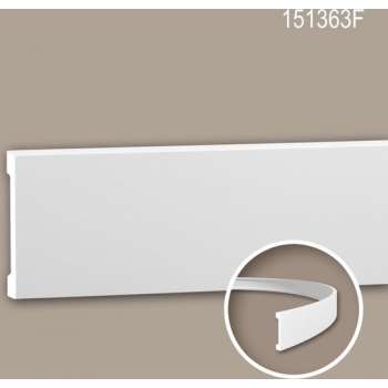Wandlijst 151363F Profhome Lijstwerk flexibele lijst Sierlijst modern design wit 2 m