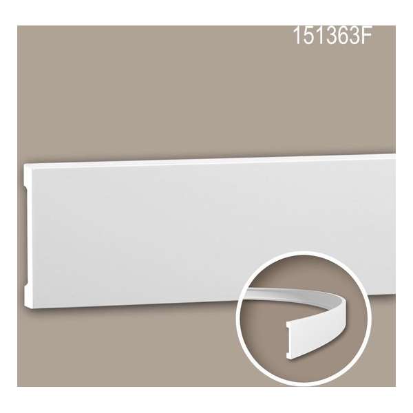 Wandlijst 151363F Profhome Lijstwerk flexibele lijst Sierlijst modern design wit 2 m Wandlijst 151363F Profhome Lijstwerk flexibele lijst Sierlijst modern design wit 2 m